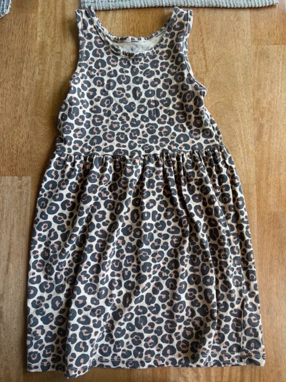 H&M Girls' Leopard Print Tank Dress - Tan and Black